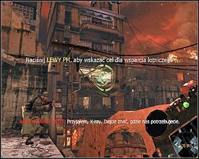 Skieruj się na górę i ostrożnie podejdź do znajdujących się pod ciężkim ostrzałem żołnierzy - Zdrajca (1) | Opis przejścia gry | Call of Duty Black Ops - Call of Duty: Black Ops - poradnik do gry