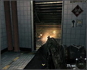 Wejdź do strefy dekontaminacji i ustaw się w oznaczonym miejscu w celu jej zainicjowania #1 - Odrodzenie (3) | Opis przejścia gry | Call of Duty Black Ops - Call of Duty: Black Ops - poradnik do gry