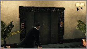 Wróć do drzwi z komputerową konsolą [1] i otwórz je, a potem udaj się do windy [2] - Monaco - Your basic Russian Oligarch... (2) | Opis przejścia gry 007 Blood Stone - 007: Blood Stone - poradnik do gry