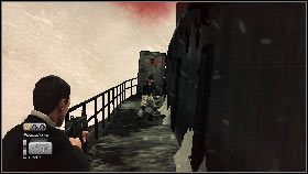 Po oczyszczeniu terenu skieruj się do drabinki z prawej [1] , zejdź po niej na dół i zacznij iść w stronę dziobu - Siberia - By any means necessary | Opis przejścia gry 007 Blood Stone - 007: Blood Stone - poradnik do gry