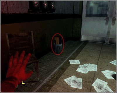 Sekret leży w koszu na śmieci, po lewej stronie - Dane wywiadu - Powracająca pamięć | Dane wywiadu | Call of Duty Black Ops - Call of Duty: Black Ops - poradnik do gry