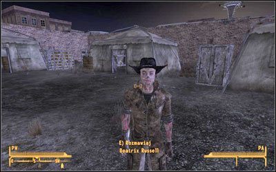 Udaj się do [Fort Mormon ] (M6B:1), znajdziesz tam ghula-kowboja o imieniu Beatrix Russell - Atomowe tango Wang Dang | Zadania poboczne | Solucja Fallout New Vegas - Fallout: New Vegas - poradnik do gry