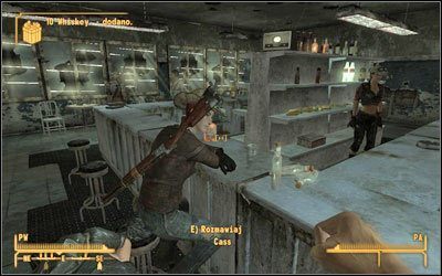 Cass znajdziesz w [Przyczółek Mojave ] (MsF:15) w barakach (M24:1) #1 - Możesz na mnie polegać! | Zadania poboczne | Solucja Fallout New Vegas - Fallout: New Vegas - poradnik do gry