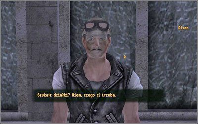 Dixon kręci się głównie nieopodal sklepu Micka i Ralpha (M6B:2) - Najlepsze czasy | Zadania poboczne | Solucja Fallout New Vegas - Fallout: New Vegas - poradnik do gry