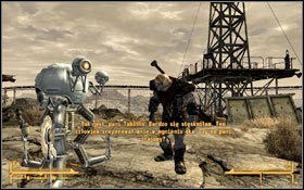 Wejdź do budynku magazynowego (M44:5), wewnątrz znajdziesz Pana złotą rączkę #1 - Szaleństwo, szaleństwo | Zadania poboczne | Solucja Fallout New Vegas - Fallout: New Vegas - poradnik do gry