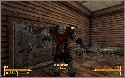 Po chwili wbiegnie Keene , który zażąda prototypu Stealth Boya - Zgadnij kogo dziś widziałem | Zadania poboczne | Solucja Fallout New Vegas - Fallout: New Vegas - poradnik do gry