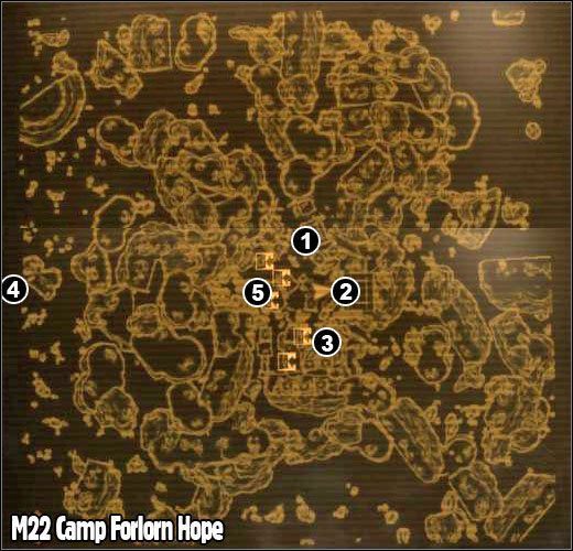 1 - M22 - Camp Forlorn Hope | Mapy Fallout New Vegas - Fallout: New Vegas - poradnik do gry