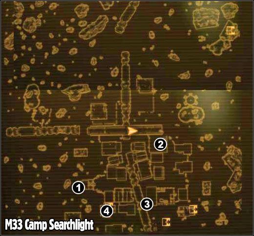 1 - M33 - Camp Searchlight | Mapy Fallout New Vegas - Fallout: New Vegas - poradnik do gry