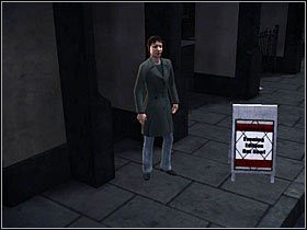 Twoim kolejnym zadaniem będzie zbadanie kobiety obok znaku - Misja 3- Kryjówka | Opis przejścia Harry Potter i Insygnia Śmierci - Harry Potter i Insygnia Śmierci - część 1 - poradnik do gry