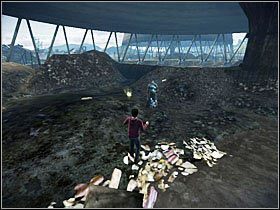 Po dotarciu pod pierwszy komin, zmierzysz się z dementorami - Konfrontacje (5)- Porzucona podstacja | Opis przejścia - Harry Potter i Insygnia Śmierci - część 1 - poradnik do gry