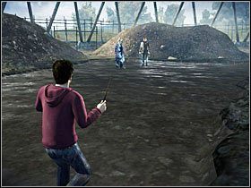 Ci znajdować się będą pod drugim, sąsiednim kominem - Konfrontacje (5)- Porzucona podstacja | Opis przejścia - Harry Potter i Insygnia Śmierci - część 1 - poradnik do gry