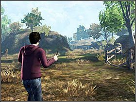 Aby móc kontynuować przygodę, będziesz musiał pozbyć się zasłony blokującej przejście - Misja 9- Zemsta goblina (1) | Opis przejścia Harry Potter i Insygnia Śmierci - Harry Potter i Insygnia Śmierci - część 1 - poradnik do gry