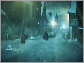 Tym razem celem Twojej przechadzki po uroczym miasteczku będzie znalezienie cmentarza i nagrobka rodziców Harrego - Misja 13- Dolina Godryka | Opis przejścia Harry Potter i Insygnia Śmierci - Harry Potter i Insygnia Śmierci - część 1 - poradnik do gry