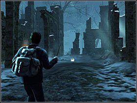 Kolejna konfrontacja to próba przetrwania kilku fal przeciwników - Konfrontacja (15)- Mglista dolina | Opis przejścia - Harry Potter i Insygnia Śmierci - część 1 - poradnik do gry