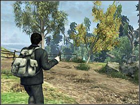 SYMBOL INSYGNI ŚMIERCI #8: ukryty niedaleko chaty poszukiwanego Ksenofiliusa, pomiędzy dwoma wierzbami, na które natkniesz się niszcząc ostatnią zaporę ze skał - Misja 18- Ksenofilius Lovegood (2) | Opis przejścia - Harry Potter i Insygnia Śmierci - część 1 - poradnik do gry