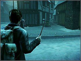 ŻONGLER #8: ukryty został obok domu naprzeciw wejścia na cmentarz, podczas etapu Dolina Godryka - Żongler | Przedmioty Harry Potter i Insygnia Śmierci - Harry Potter i Insygnia Śmierci - część 1 - poradnik do gry