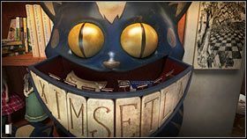 Teraz przyjrzyj się wielkiemu kotu z Cheshire (2 pkt - Rozdział czwarty (1) | Opis przejścia Gray Matter - Gray Matter - poradnik do gry