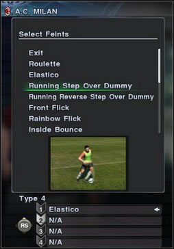 Kombinacje trików możesz ustawić przed meczem - Kombinacje trików w Pro Evolution Soccer 2011 | Drybling i triki - Pro Evolution Soccer 2011 - poradnik do gry