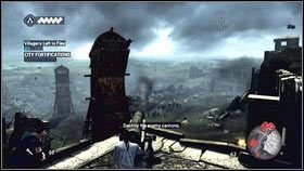 Gdy pierwsza linia zostanie zniszczona, zacznij ostrzeliwać drugą po prawej [1] - Sekwencja 1 - Peace at Last (2) | Opis przejścia | Assassins Creed Brotherhood - Assassins Creed: Brotherhood - poradnik do gry