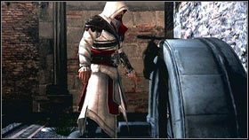 Po walce udaj się do miejsca zaznaczonego na mapie [1], wciśnij B i zejdź pod ziemię [2] - Sekwencja 2 - A Wilderness of Tiger (3) | Opis przejścia AC Brotherhood - Assassins Creed: Brotherhood - poradnik do gry