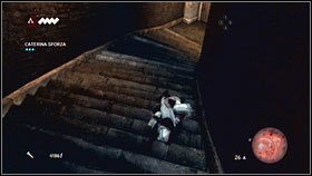 Wróć ponownie do Catariny [1] i w identyczny sposób pozbądź się ostatniego żołnierza [2] - Sekwencja 4 - Den of Thieves (3) | Opis przejścia AC Brotherhood - Assassins Creed: Brotherhood - poradnik do gry