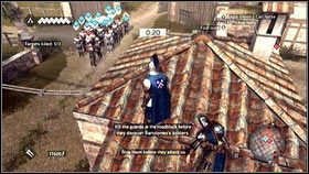 Czasami może się zdarzyć, ze Bartolomeo zablokuje się wśród swoich podwładnych [1] - Sekwencja 6 - The Baron De Valois (1) | Opis przejścia AC Brotherhood - Assassins Creed: Brotherhood - poradnik do gry