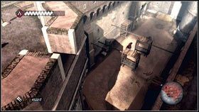 Będzie tam dwóch kolejnych żołnierzy, których również pozbądź się po cichu [1] - Sekwencja 8 - The Borgia (1) | Opis przejścia AC Brotherhood - Assassins Creed: Brotherhood - poradnik do gry