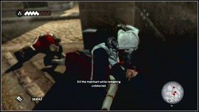 Twoim celem jest kupiec, którego musisz zabić pozostając w ukryciu - Kontrakty assassynów (2) | Zadania poboczne | Assassins Creed Brotherhood - Assassins Creed: Brotherhood - poradnik do gry
