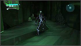 KOLONIA BOSTRUM - Po utworzeniu pomostu poprzez złamanie jednej z kolumn podtrzymujących strop wychodzimy na wyższą kondygnację i niszczymy krystaliczną ścianę - Rozdział 5 | Akta Trona - lokalizacje | Tron Evolution - Tron Evolution - poradnik do gry