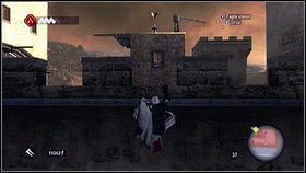 Obok południowej ściany twierdzy będą stały beczki, z których możesz skoczyć na drewniany drążek [1] - Osiągnięcia (10) | Zadania poboczne | Assassins Creed Brotherhood - Assassins Creed: Brotherhood - poradnik do gry