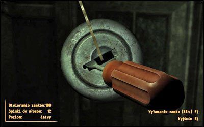 Aby móc otworzyć drzwi musisz przede wszystkim posiadać Spinkę - Ogólne | Podstawy Fallout New Vegas - Fallout: New Vegas - poradnik do gry