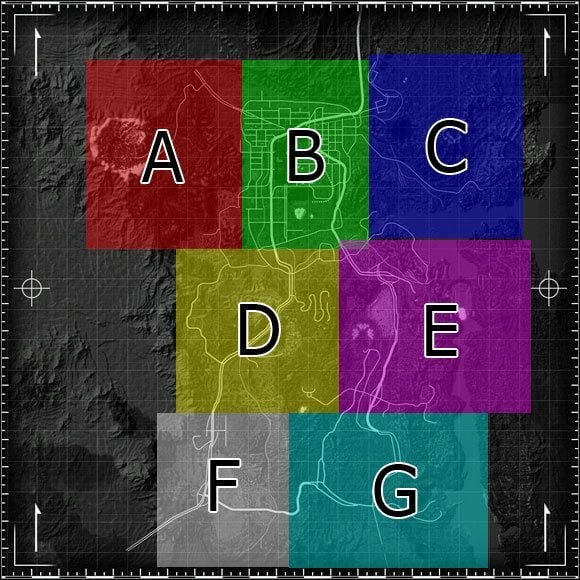 1 - Mapa świata Fallout New Vegas | Atlas świata - Fallout: New Vegas - poradnik do gry