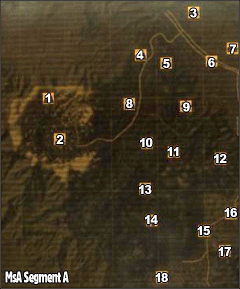 1 - Segment A | Mapa świata | Atlas świata Fallout New Vegas - Fallout: New Vegas - poradnik do gry