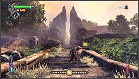 Proponuję zaczekać na przybycie wilkołaków i dopiero wtedy przystąpić do ich atakowania #1 - Etap 1 - Enchanted Forest (1) | Rozdział 2 | Solucja Castlevania Lords of Shadow - Castlevania: Lords of Shadow - poradnik do gry
