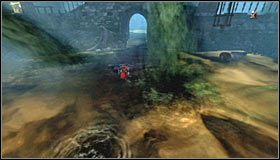 Docelowo musisz dotrzeć do niewielkiej półki, na której znajduje się ciało poległego sojusznika #1 - Etap 7 - Castle Sewers (1) | Rozdział 5 | Solucja Castlevania Lords of Shadow - Castlevania: Lords of Shadow - poradnik do gry