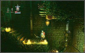 Na prawo od niego będzie zejście prowadzące do zamkniętego mechanizmu - Etap 7- Forsaken Dungeons (2) | Opis przejścia Trine - Trine - poradnik do gry