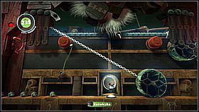 Oprócz kotwiczki wysuną się dwie gąbki do łapania, a przełączniki zostaną przesunięte wyżej - Test końcowy | Kryjówka Da Vinci | LittleBigPlanet 2 - LittleBigPlanet 2 - poradnik do gry
