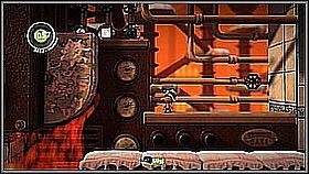 Dalej przeskakujemy nad ogniem za pomocą wysepki z ciastka - umieszczamy ją na środku płonącego fragmentu - Ciastator | Laboratorium Wiktorii | LittleBigPlanet 2 - LittleBigPlanet 2 - poradnik do gry