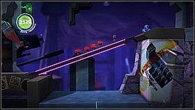 Gdy dotrzemy do szerokiej równi pochyłej musimy skorzystać z kolejnej dźwigni - Rury marzeń | Fabryka lepszego jutra | LittleBigPlanet 2 - LittleBigPlanet 2 - poradnik do gry