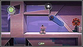 Podobnie postępujemy z grupkami niebieskich platform - przesuwamy je i przeskakujemy po schodkach - Akademia Arcygroźnych Armat Avalona | Avalonia | LittleBigPlanet 2 - LittleBigPlanet 2 - poradnik do gry