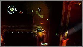 Alternatywna wersja - po dodatkowe przedmioty można wskoczyć także na lewo od miejsca, w którym dostaliśmy Kreatynatora - Przy dobrej zabawie świetliki szybko lecą | Azyl Ewy | LittleBigPlanet 2 - LittleBigPlanet 2 - poradnik do gry