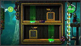 W tej zabawnej minigierce kontrolujemy dwie postacie jednocześnie - chodzi o to aby obie dotarły do wyznaczonej strefy - Minipoziomy | Azyl Ewy | LittleBigPlanet 2 - LittleBigPlanet 2 - poradnik do gry