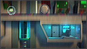 Przemieszczamy się dalej korzystając z dźwigni - Ustawić kurs na serce Negativitrona (1) | Kosmos | LittleBigPlanet 2 - LittleBigPlanet 2 - poradnik do gry