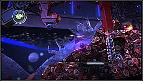 Kawałek dalej spotkamy następnego wroga - Królik z Żelaza | Kosmos | LittleBigPlanet 2 - LittleBigPlanet 2 - poradnik do gry