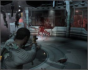 Musisz się teraz śpieszyć, gdyż w Twoją stronę zmierzają dwa nekromorfy - Rozdział 1 (2) | Opis przejścia gry Dead Space 2 - Dead Space 2 - poradnik do gry