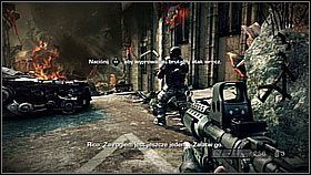 Twój kompan zauważy wroga - podejdź do niego i zabij (R3) - Rozkaz ewakuacji (1) | Opis przejścia Killzone 3 - Killzone 3 - poradnik do gry