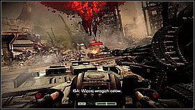 Szybko odwróć się w prawo - zniszcz stanowiska z dwoma działkami i zabij przeciwników - Ewakuacja z Pyrrus (1) | Opis przejścia Killzone 3 - Killzone 3 - poradnik do gry