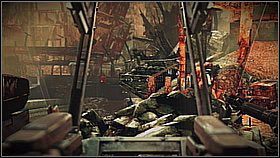 Upewnij się, że rozwaliłeś działka i żołnierzy w okolicach pierwszego działa łukowego (je oczywiście także zniszcz) - Ewakuacja z Pyrrus (2) | Opis przejścia Killzone 3 - Killzone 3 - poradnik do gry