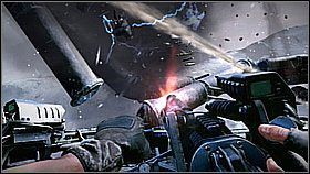 Przy następnej platformie postępuj podobnie - najpierw ostrzelaj działo - Mroźne wtargnięcie (1) | Opis przejścia Killzone 3 - Killzone 3 - poradnik do gry