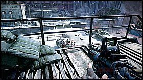 Wykończ z góry wrogów w dole (możesz skorzystać z WASP, ale uzupełnij amunicję) [1] i powoli schodź - Mroźne wtargnięcie (4) | Opis przejścia Killzone 3 - Killzone 3 - poradnik do gry